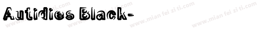 Autidies Black字体转换